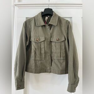 Dolan Army Green Utility Military Anthropologie Jacket